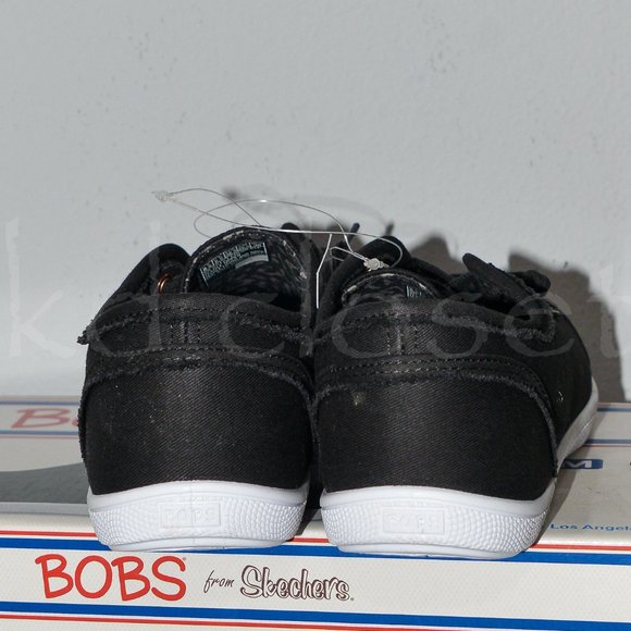 Skechers Women's BOBS B Cute Sneaker BLACK - Picture 3 of 8